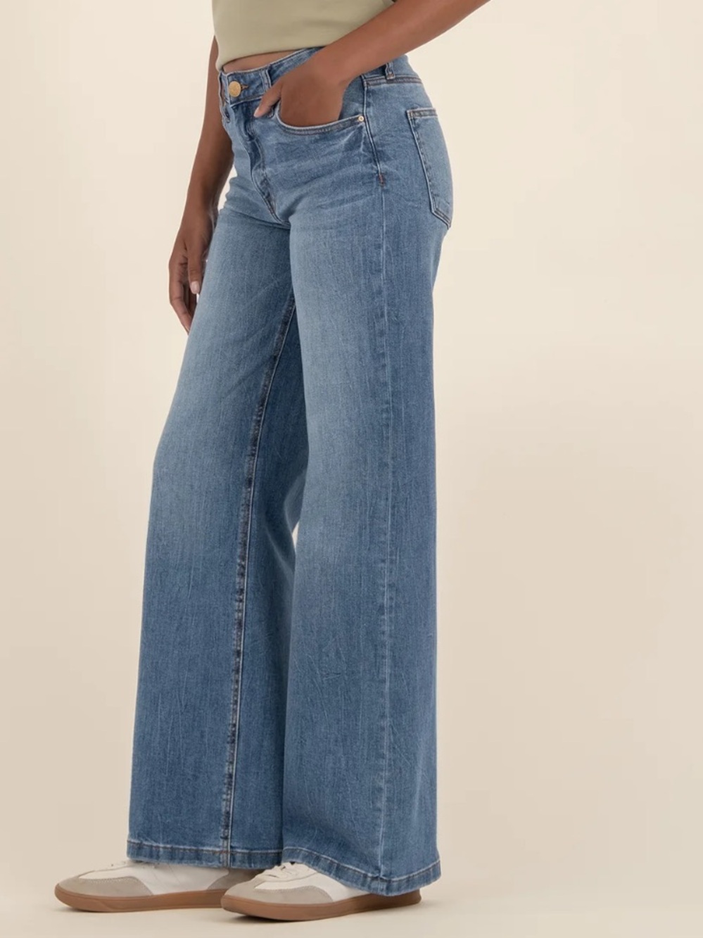 Kut from the Kloth Light Blue High-Rise Flare Jeans